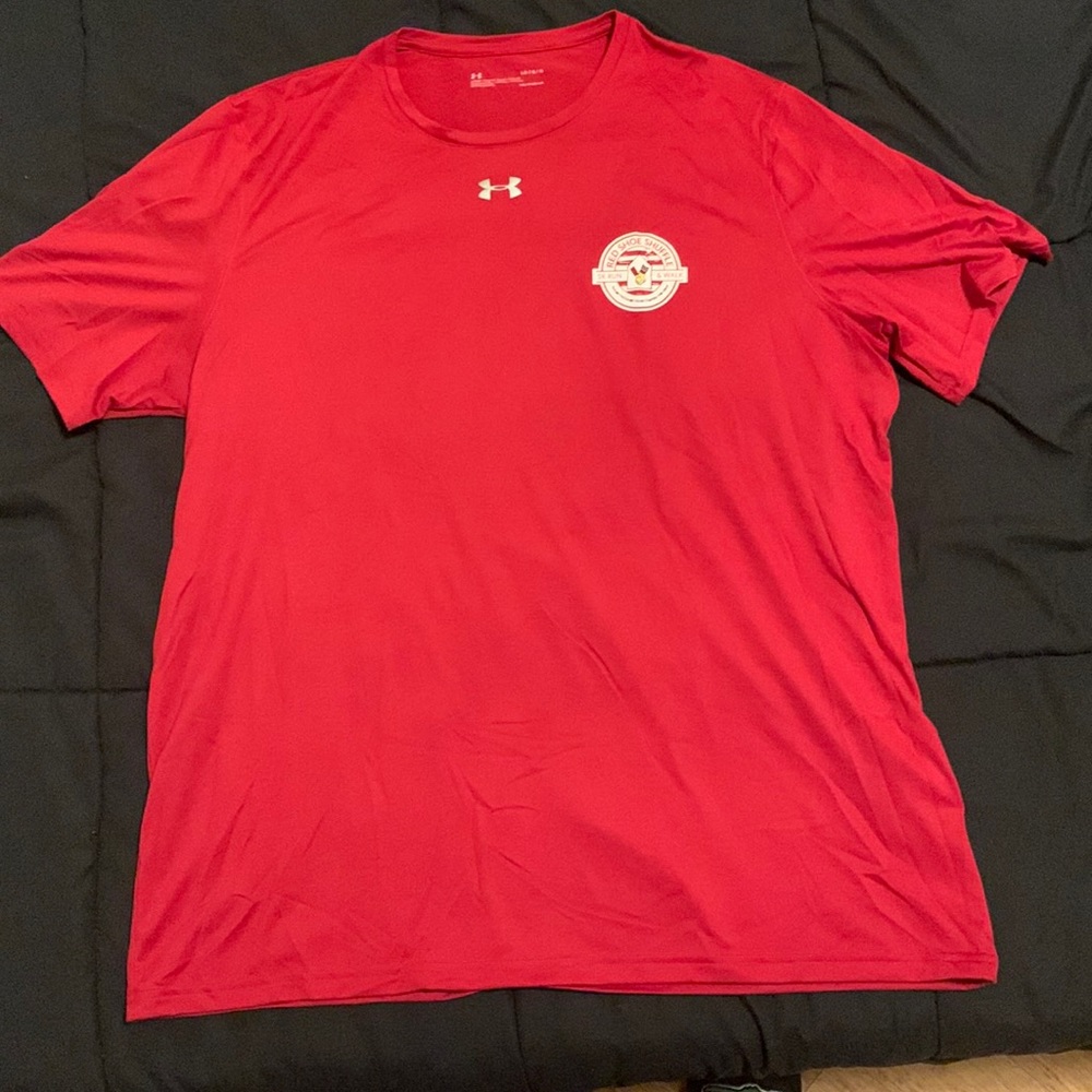 Under Armour Red Shoe Shirt